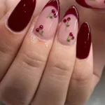 Vibrant cherry nail designs for summer manicures