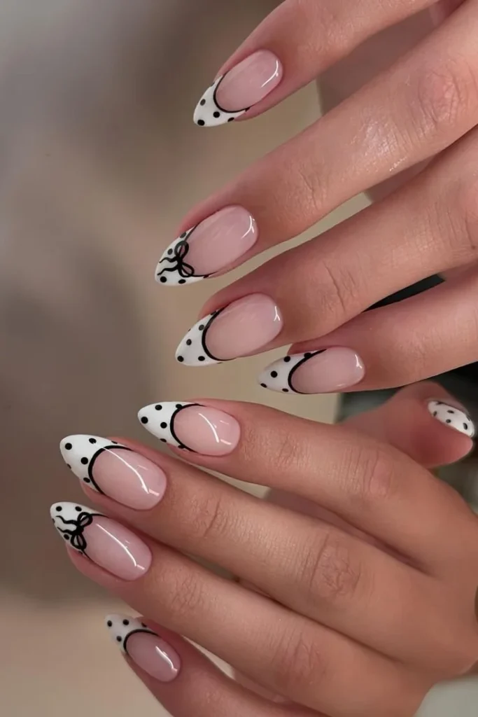 Colorful July almond nail designs showcasing summer trends