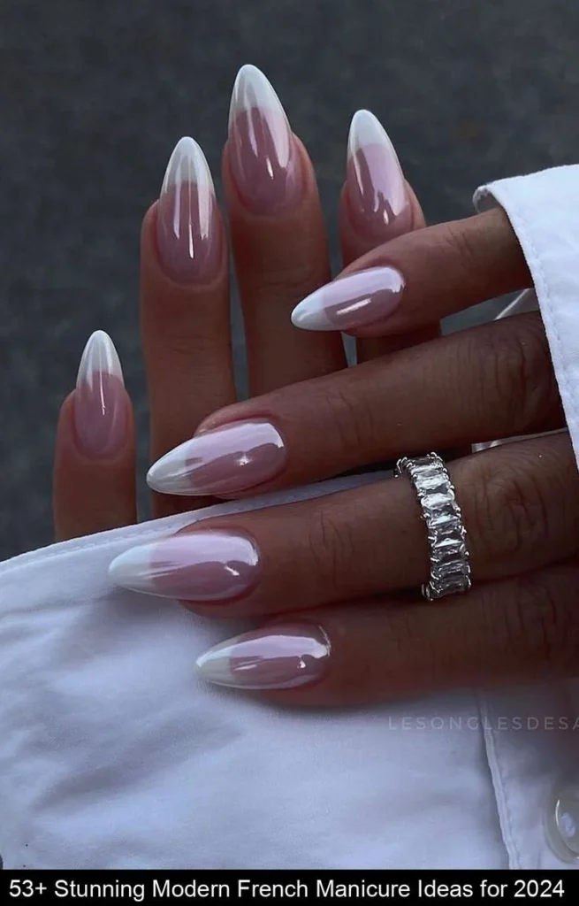 Stunning modern French manicure designs for 2024.