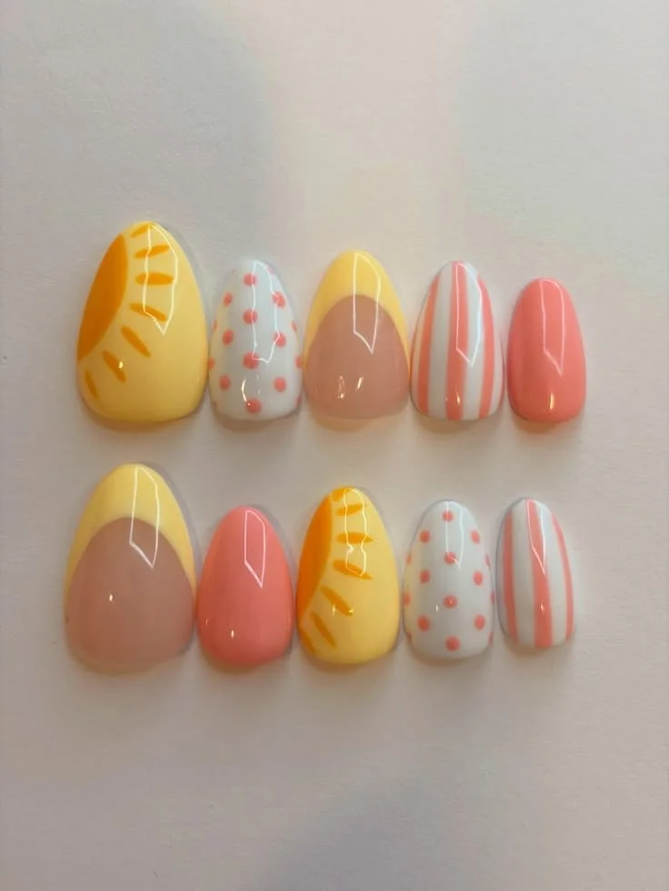 Easy DIY nail art ideas for beginners in August with natural living focus