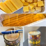 DIY beeswax and coconut oil candles recipe for natural home lighting