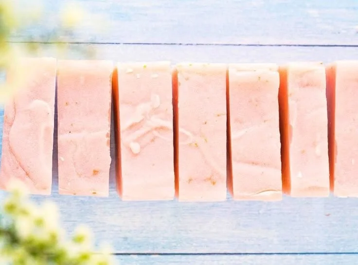 Homemade grapefruit soap for natural skincare beginners