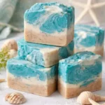 Beginner summer-scented soap recipes for moms to make and sell.