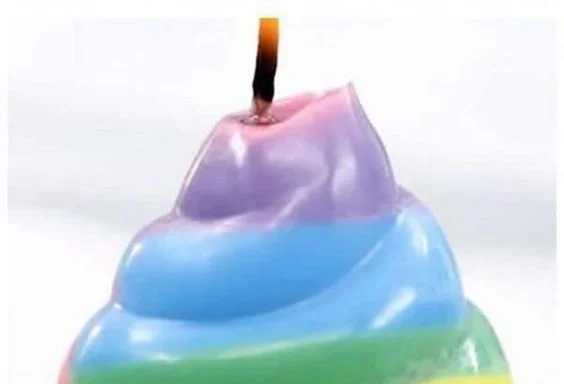 Variety of DIY candles including water candles and melt & pour designs