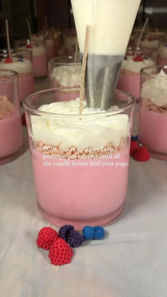 DIY soy wax candle making supplies and finished candles