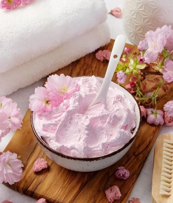 DIY Cherry Blossom Soap Recipe with Whipped Texture for Beautiful Skin
