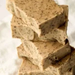 Homemade coffee ground soap bars with natural ingredients for beginners