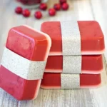 Melt and pour tutorial for making Cranberry Orange Soap in 10 minutes