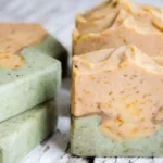 Homemade dandelion soap made using the whole plant for natural scents.