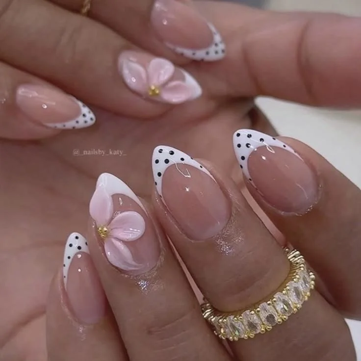 Stylish unisex nails available on Depop showcasing diverse designs.