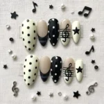 DIY nail art project for beginners showcasing unisex designs on Depop.