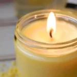 DIY lavender soy candle with aromatherapy benefits
