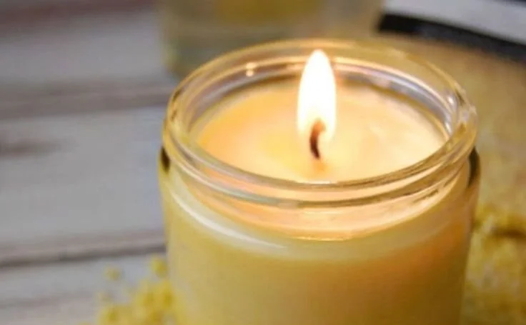 DIY lavender soy candle with aromatherapy benefits