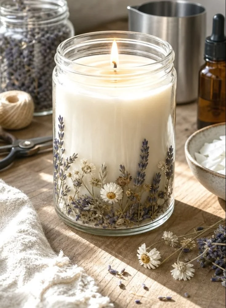 Colorful DIY candles with step-by-step craft tutorials for beginners