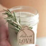 Homemade DIY candles in cozy setting for winter warmth