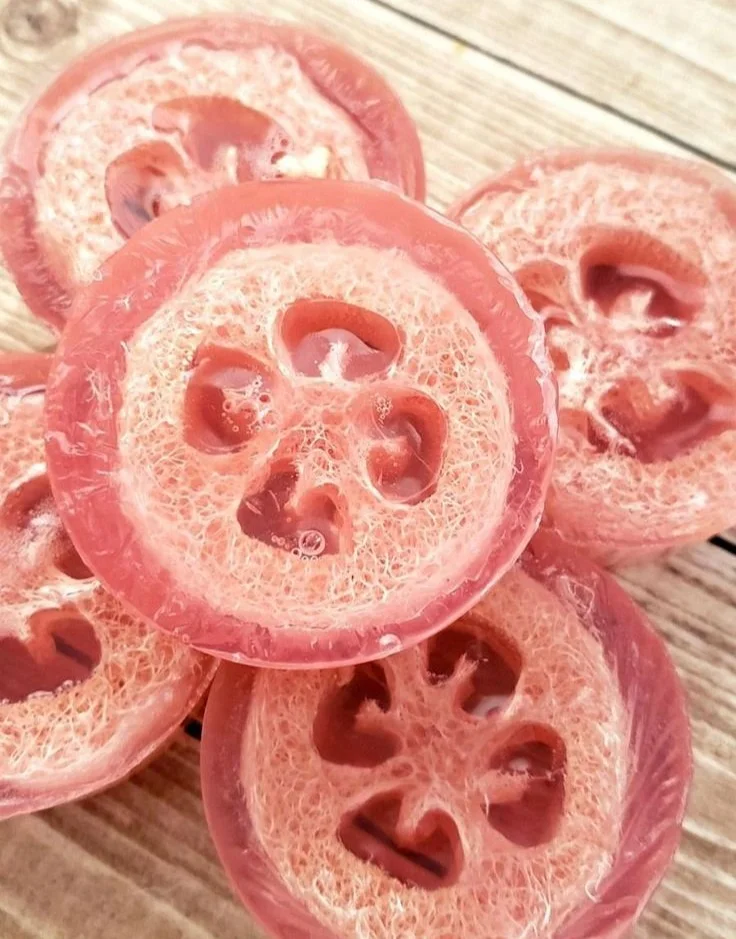 DIY exfoliating loofah soap bars for healthy skin