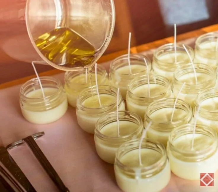 DIY Mason Jar Mosquito Candles to repel insects and enhance outdoor living.