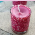 Homemade apple pie scented votive candles for a cozy home atmosphere