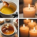 Step-by-step guide for beginners to make easy DIY scented candles.