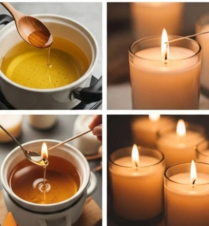 Step-by-step guide for beginners to make easy DIY scented candles.
