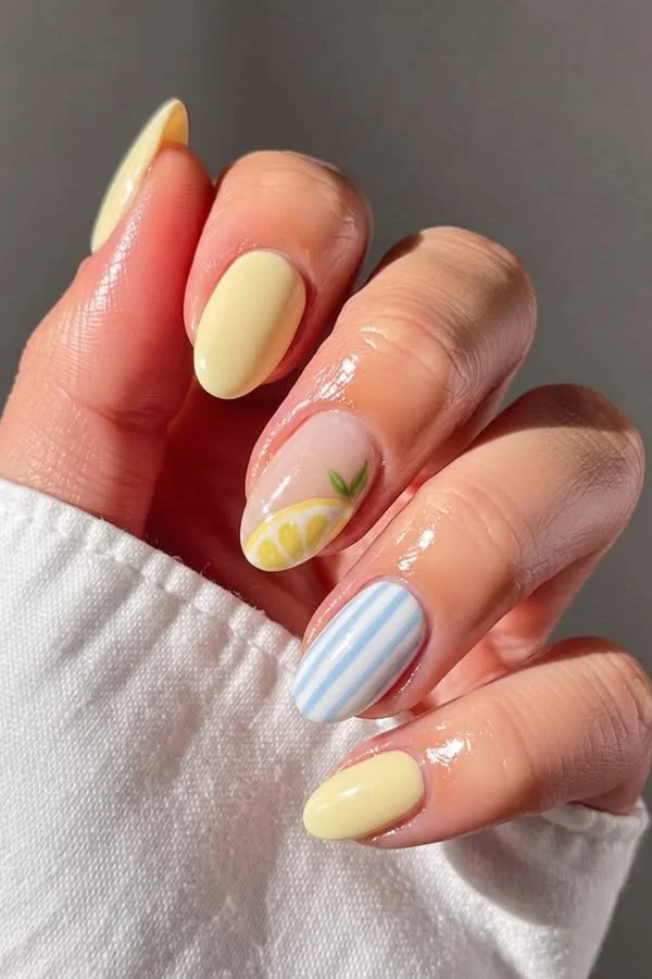 DIY nail art for summer 2026 featuring easy nail trends for beginners