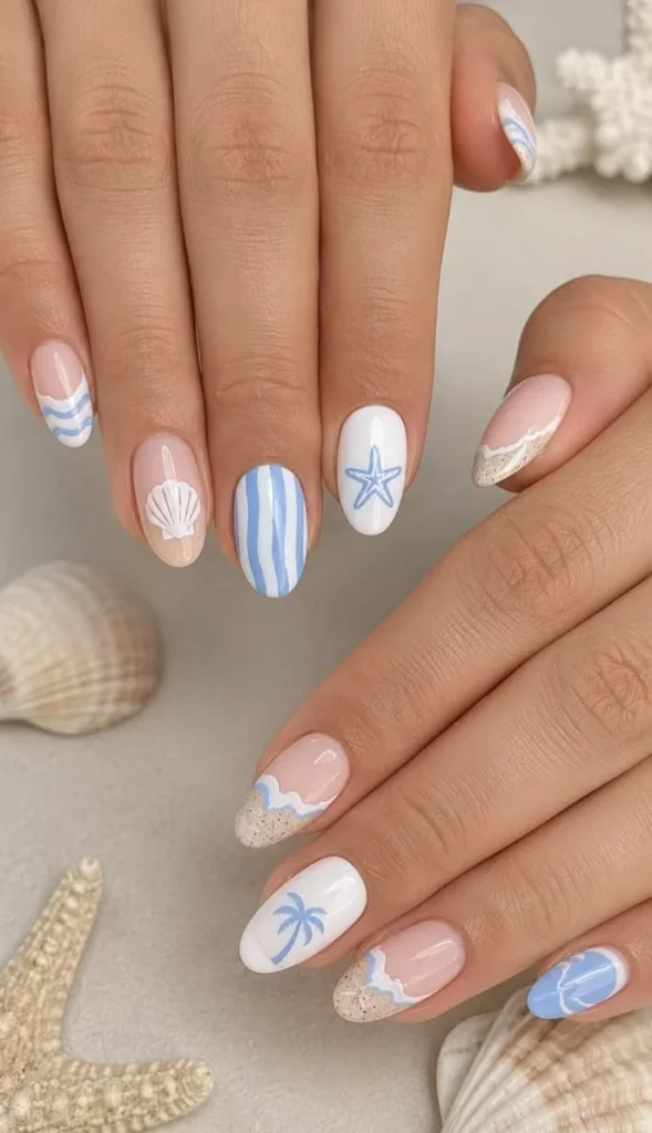 Fresh and stylish August nails ideas for busy moms this month