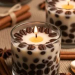 DIY candles in glass cups for home decor and natural living