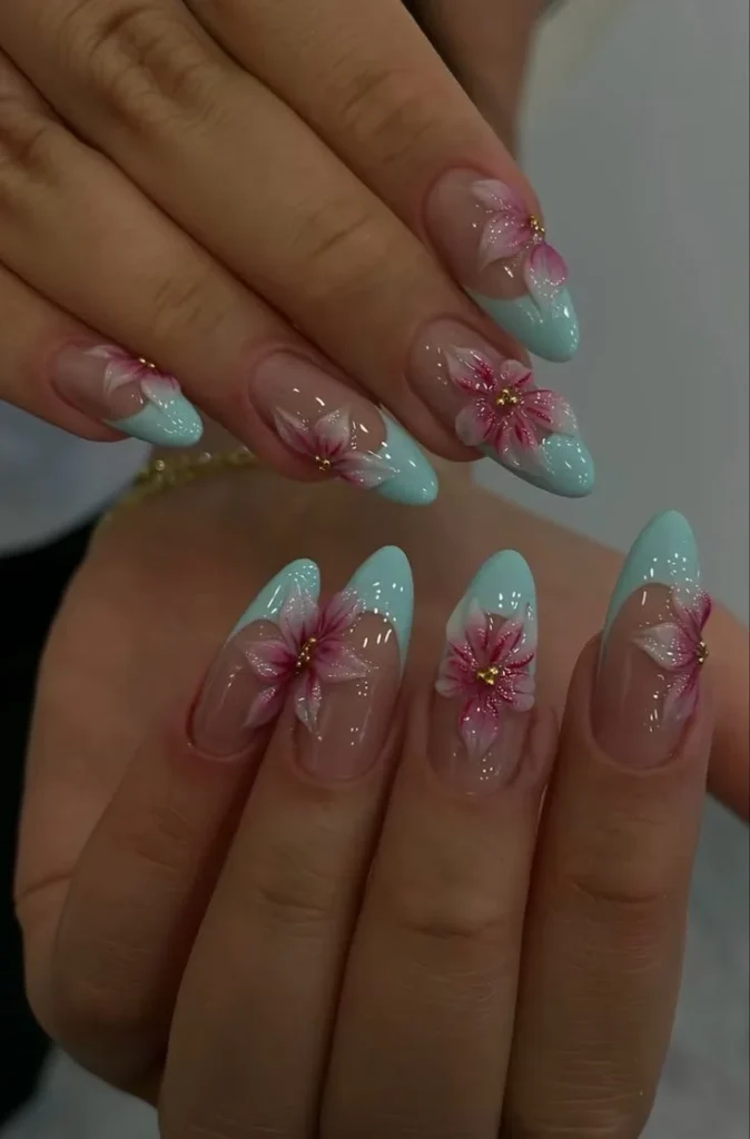 Beautiful jel tırnaklar showcasing creative nail designs and ideas.
