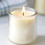 Homemade beeswax candles with essential oils for a relaxing atmosphere