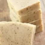 Homemade coffee scrub soap recipe with natural ingredients for refreshing skin