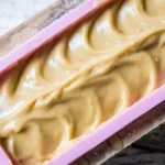 Homemade dandelion soap bars crafted from natural ingredients.