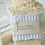 DIY honey oatmeal handmade soap bars with natural ingredients