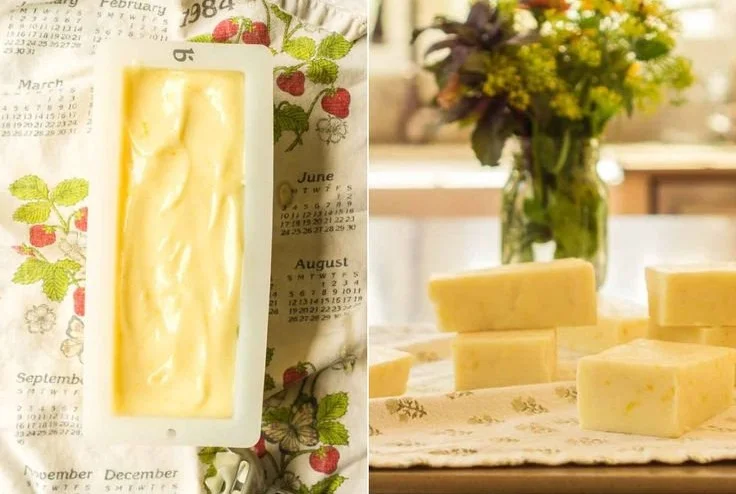 Beginner making cold process soap in a kitchen setting
