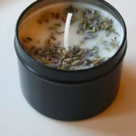 Eco-friendly Lavender Beeswax Candles for a calming atmosphere.