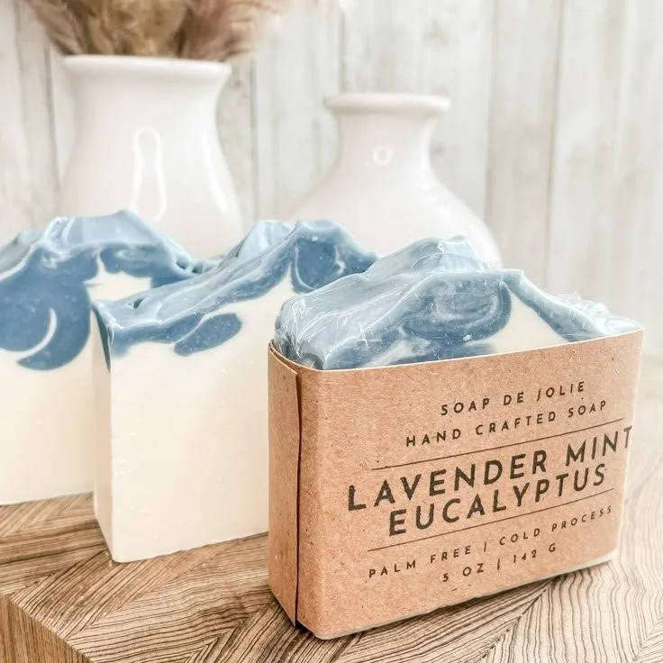 Lavender Mint Eucalyptus cold process soap recipe for beginners