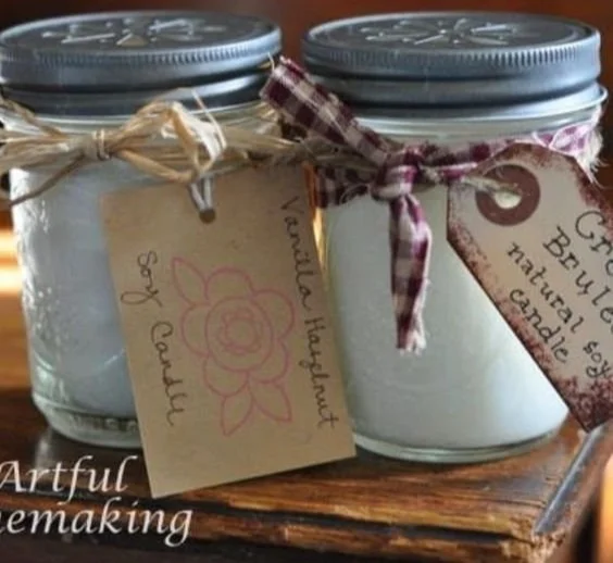 Homemade mason jar soy candles tutorial for beginners