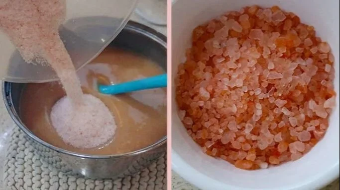 DIY pink Himalayan salt soap recipe for beginners and enthusiasts