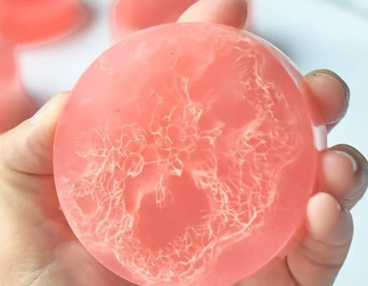 Handmade loofah soap bars for exfoliation and soft skin