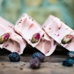 Handmade rose hip soap bars for sensitive skin, perfect for DIY beauty enthusiasts.