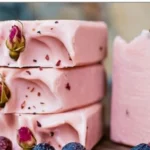 Rosehip cold process soap with healing herbal infusions