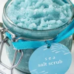 DIY sea salt body scrub for smooth skin and skincare routine