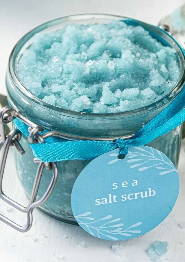 DIY sea salt body scrub for smooth skin and skincare routine