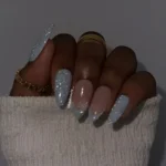Short French winter nail design ideas for DIY manicures in 2023-2024