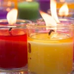 DIY scented candles made at home with natural ingredients