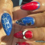 Easy and fun Spidey nail designs for busy moms inspired by popular characters.