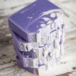 Handmade Sugar Plum Christmas soap for winter soap making ideas.