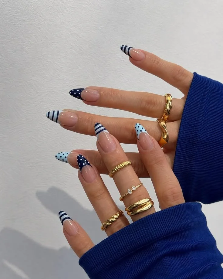 Trendy summer nails with vibrant colors and creative designs