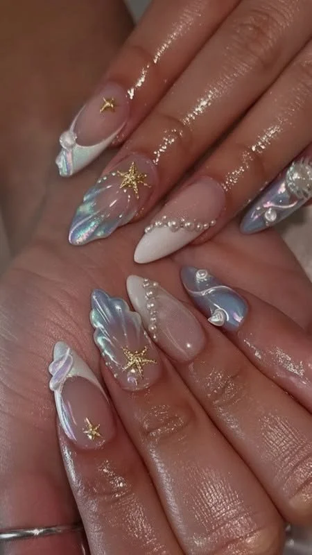 Colorful summer nails with trendy designs for a stylish look