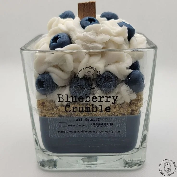 DIY sweet blueberry candle creating cozy vibes for natural living