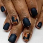 Stunning navy blue nail designs for weddings in 2025